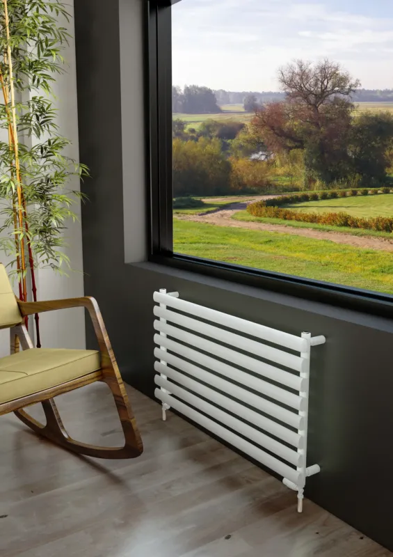 Eastbrook Tunstall handdoek verwarming 120x50cm Mat wit 656 watt Uitverkoop