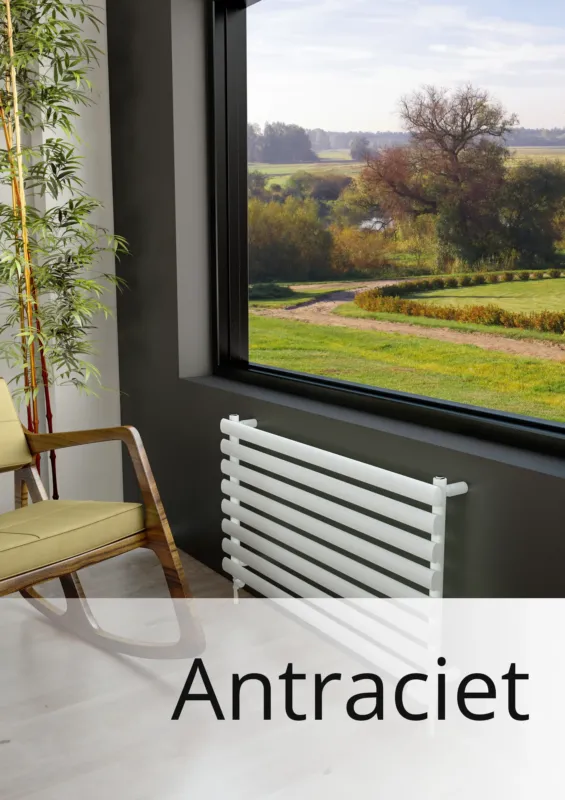 Voordeelprijs Eastbrook Tunstall handdoek verwarming 120x60cm Antraciet 758 watt