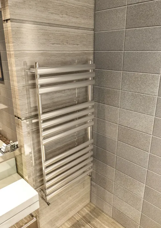 Actieprijs Eastbrook Tunstall handdoek verwarming 160x60cm Chroom 670 watt