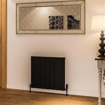 Koop Vandaag Eastbrook Rosano horizontale aluminium radiator 60x66cm Mat zwart 777 watt