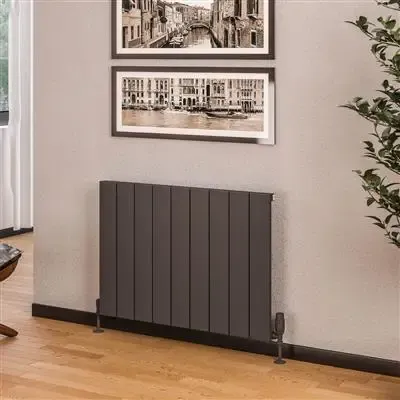 Bestseller Eastbrook Rosano horizontale aluminium radiator 60x85cm Antraciet 999 watt