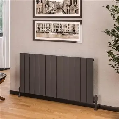 Merkproduct Eastbrook Rosano horizontale aluminium radiator 60x123cm Antraciet 1443 watt
