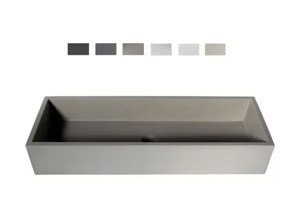 Urbi et Orbi Immissio opbouw wastafel 90x31cm middengrijs Veilige Betaling
