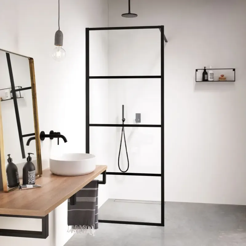 Gratis Retour Sealskin SOHO inloopdouche A3 50x210cm mat zwart