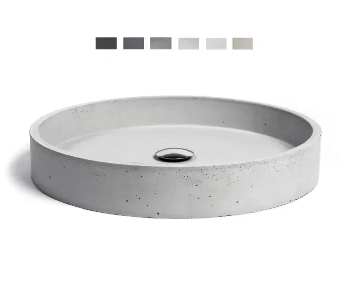 Meest Verkocht Urbi et Orbi Circum opbouw wastafel 48x10cm donkergrijs