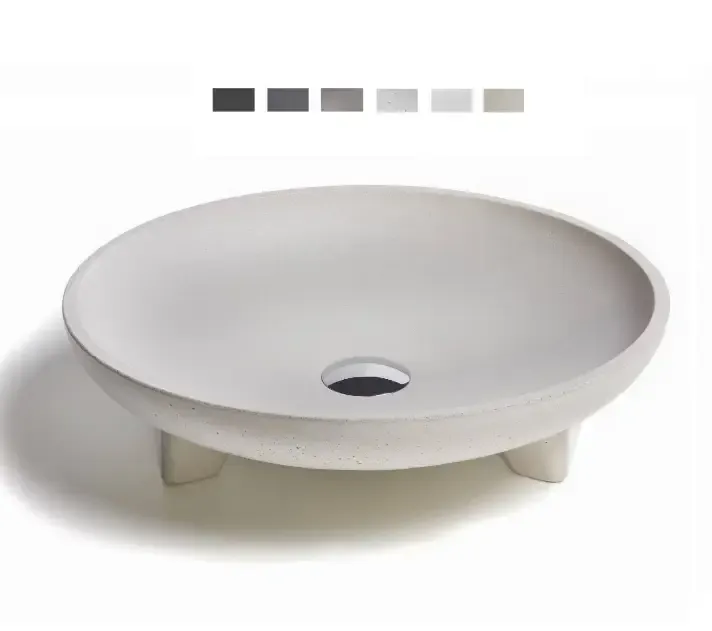 Betrouwbaar Urbi et Orbi Caldera opbouw wastafel 44x12cm middengrijs