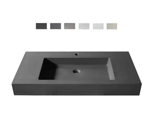 Urbi et Orbi Plura uni opbouw wastafel 150x12cm middengrijs Veilige Betaling