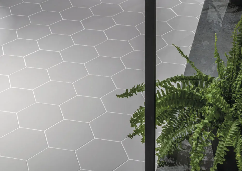 Gratis Retour Jabo Hexagon Timeless vloertegel grey 15x17