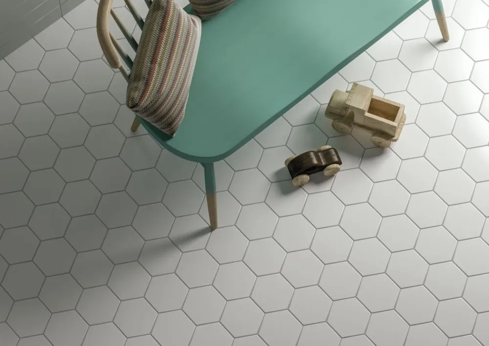 Bestel Nu Jabo Hexagon Timeless vloertegel white 15x17