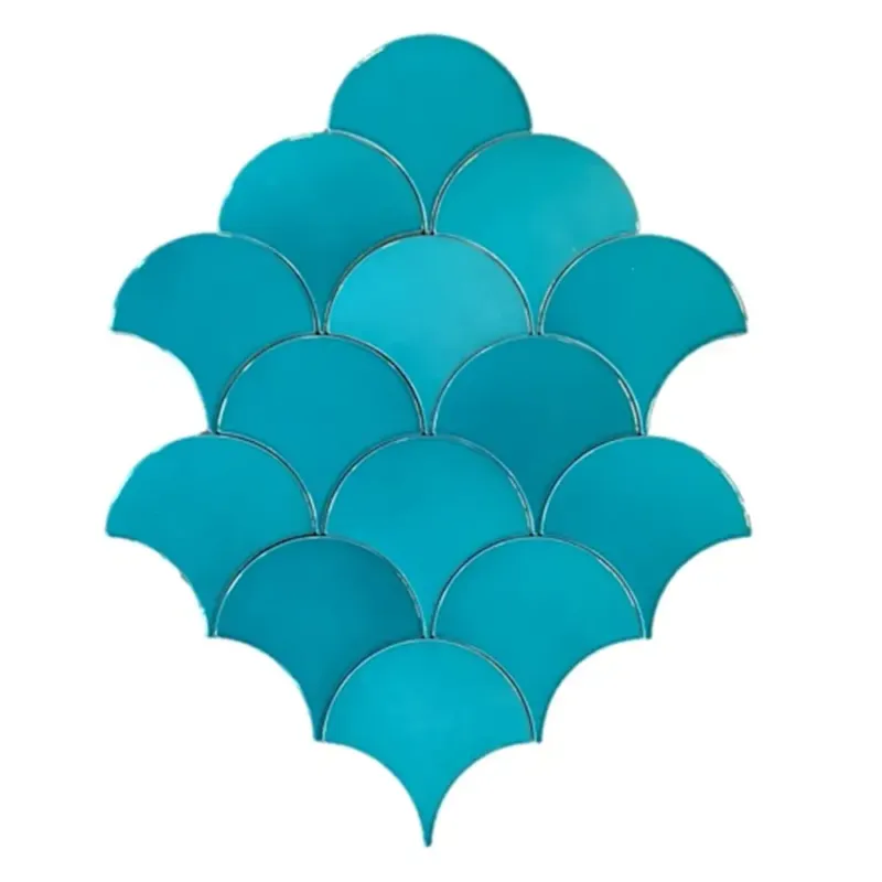 Terre d‘Azur Hawaiian visschub tegels / mermaid tegels turquoise 12,5x6.3cm Betrouwbaar