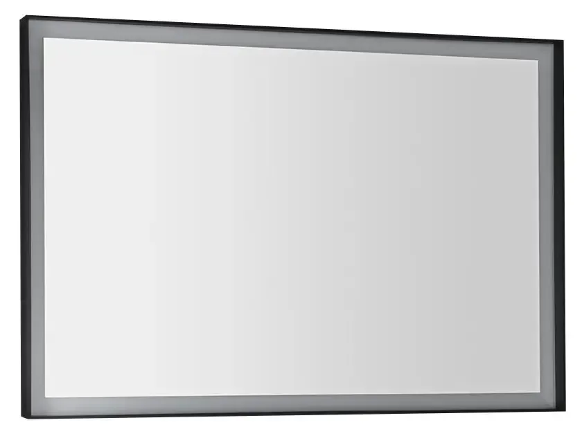 Flitsaanbieding Sapho Sort LED spiegel 100x70cm mat zwart