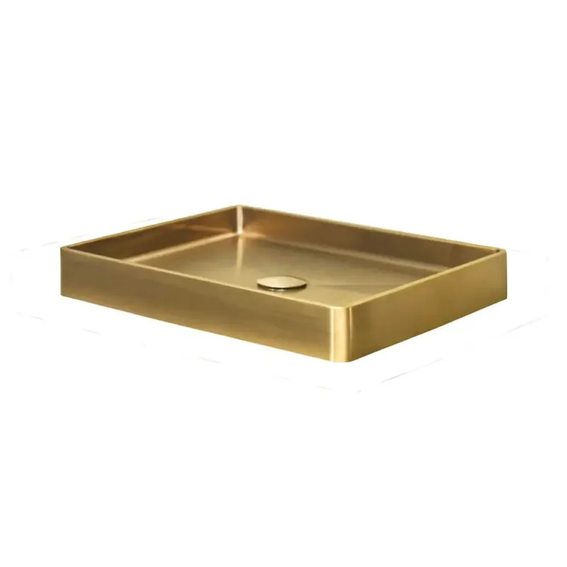 Exclusieve Aanbieding Qisani Vanity opbouw wastafel 47x32x8cm gold