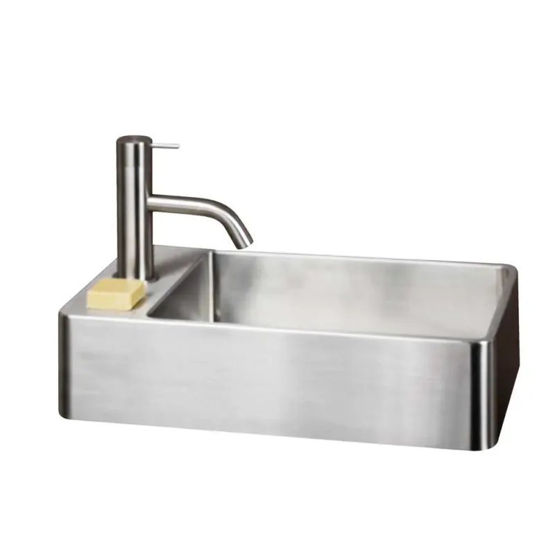 Nu Kopen Qisani Vanity fontein 22x40x10cm RVS
