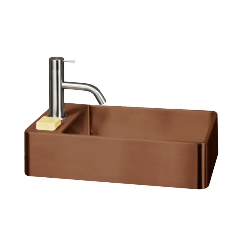 Betaalbaar Qisani Vanity fontein 22x40x10cm copper