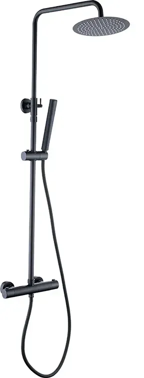 Mueller Black regendouche 20cm hoofddouche en handdouche matzwart Express Levering