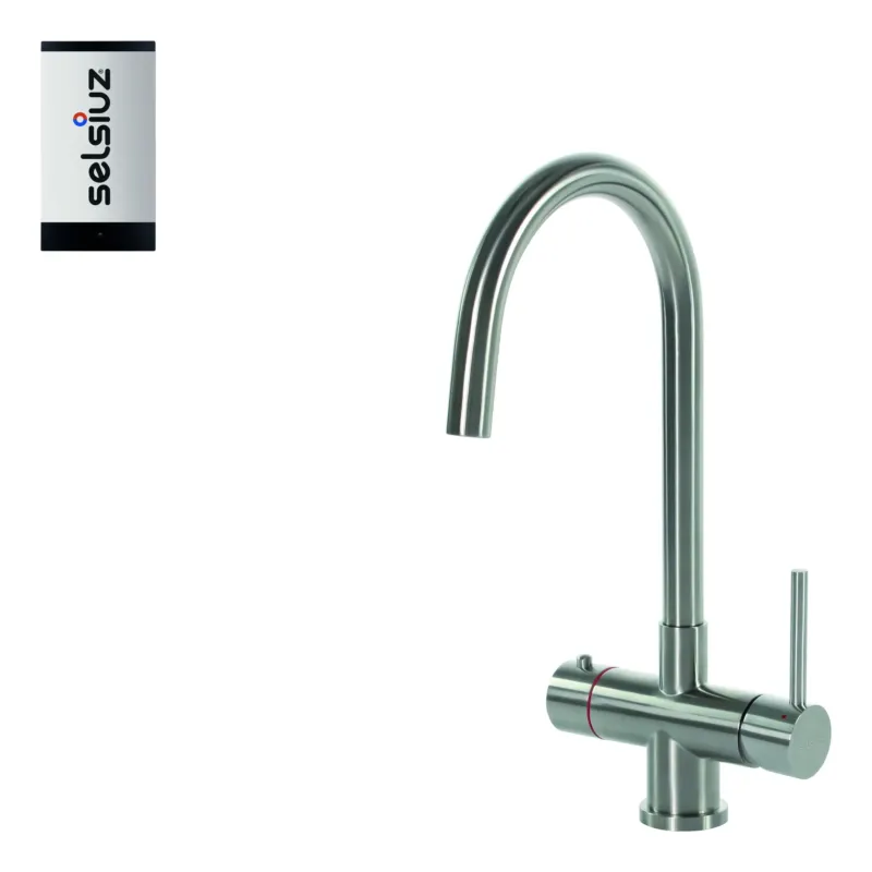 Beste Prijs Selsiuz Inox kokend water kraan met single boiler en C-uitloopkraan inox