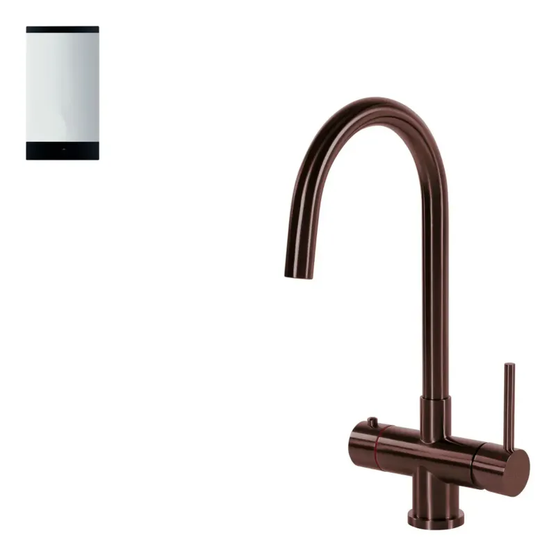 Veilige Betaling Selsiuz Inox kokend water kraan met single boiler en C-uitloopkraan copper