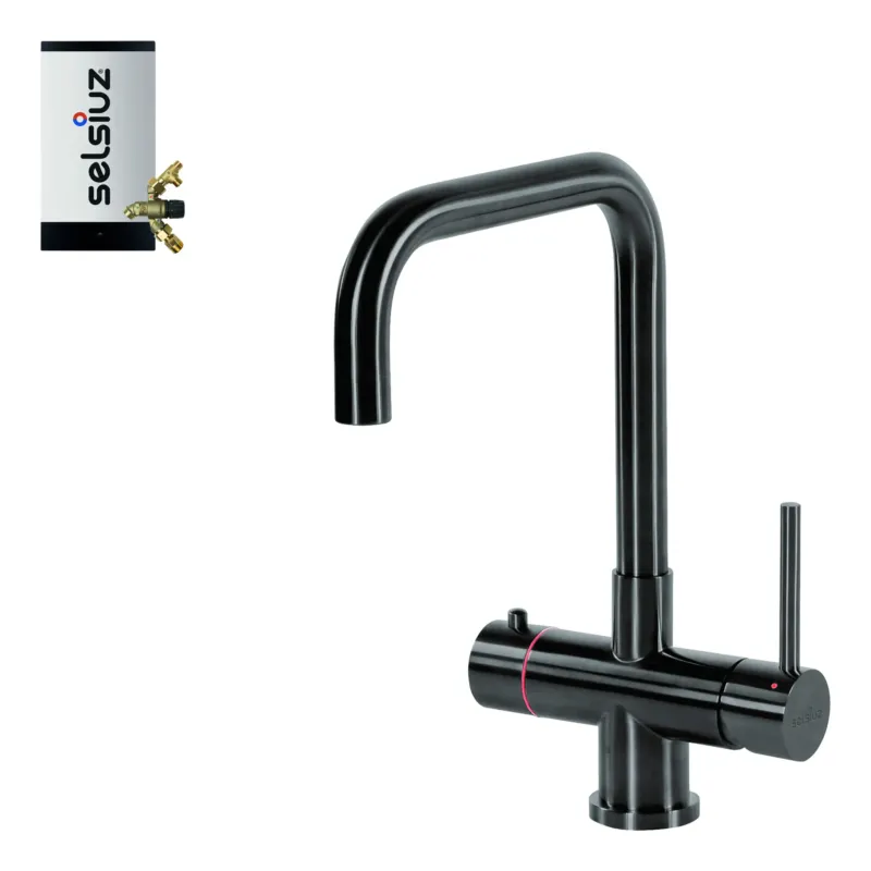 Betrouwbaar Selsiuz Inox kokend water kraan met combi extra boiler en U-uitloopkraan gunmetal