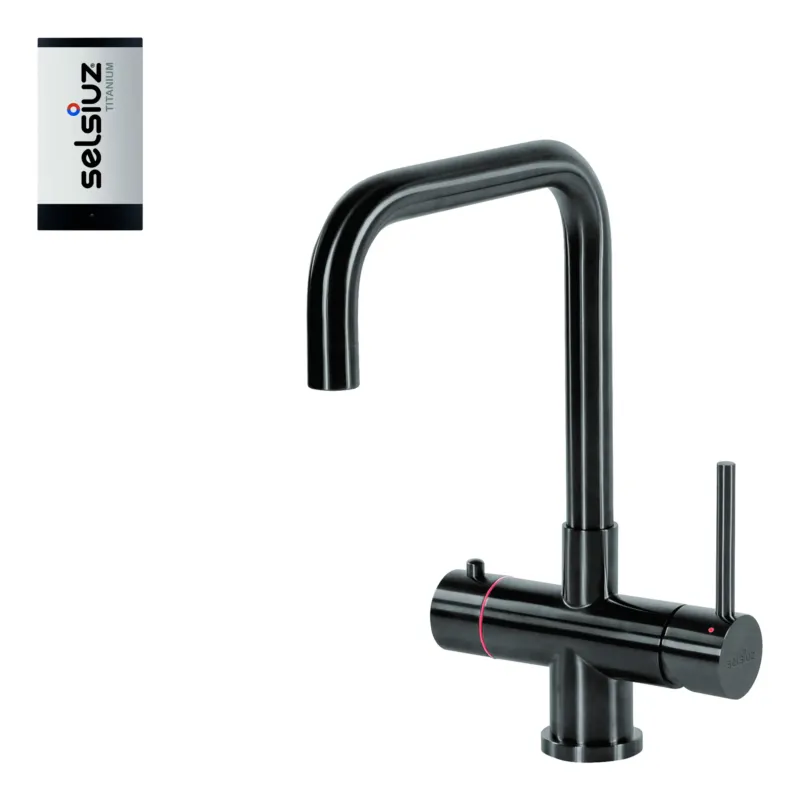 Selsiuz Inox kokend water kraan met titanium single boiler en U-uitloopkraan gunmetal Weekendaanbieding