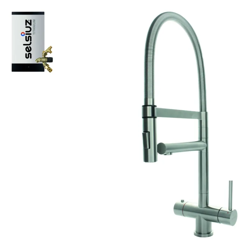 Veilige Betaling Selsiuz Inox XL kokend water kraan met titanium combi extra boiler inox