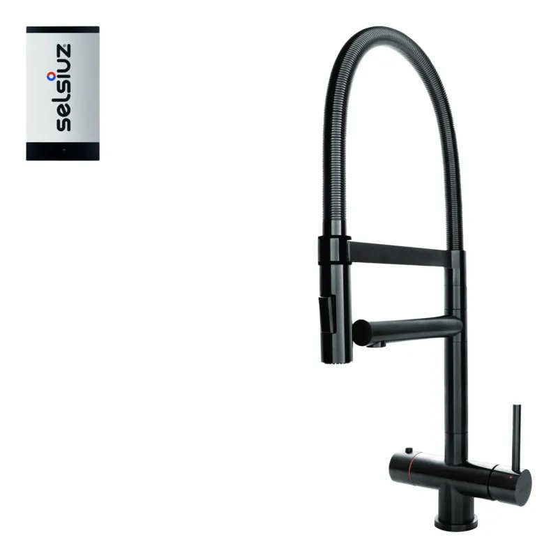 Selsiuz Inox XL kokend water kraan met single boiler gunmetal Merkproduct