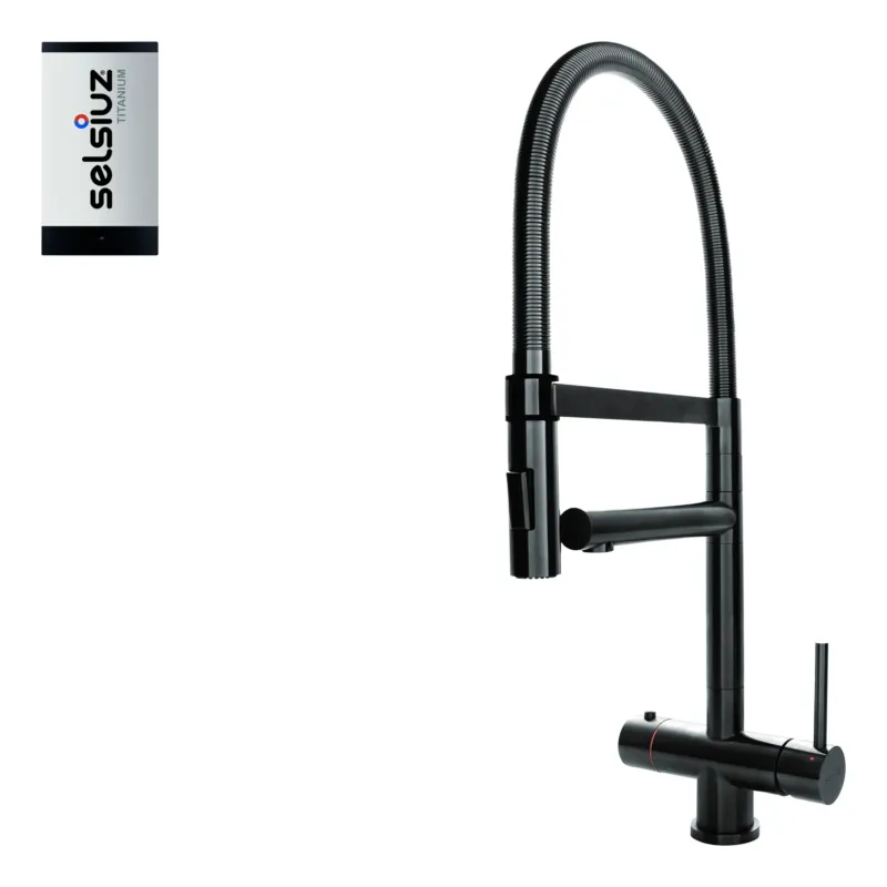 Superprijs Selsiuz Inox XL kokend water kraan met titanium single boiler gunmetal