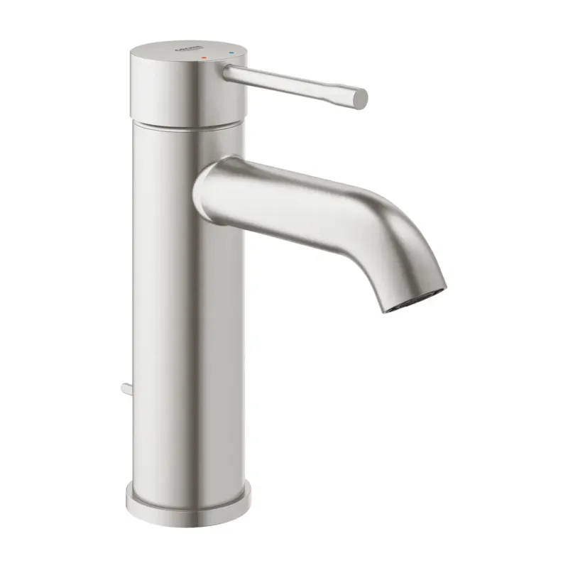 Gecertificeerd Grohe Essence New wastafelkraan S-size met waste supersteel