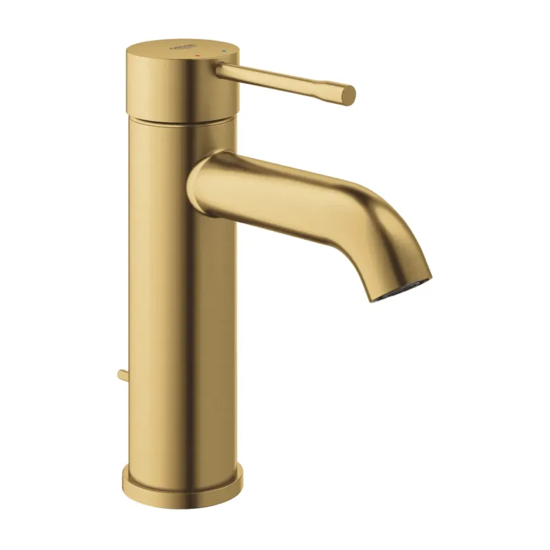 Grohe Essence New wastafelkraan S-size met waste brushed cool sunrise Koopje
