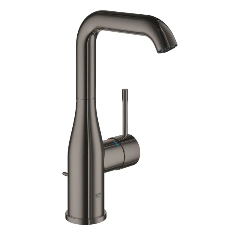Hete Deal Grohe Essence New wastafelkraan L-size met hoge draaibare uitloop cartouche hard graphite