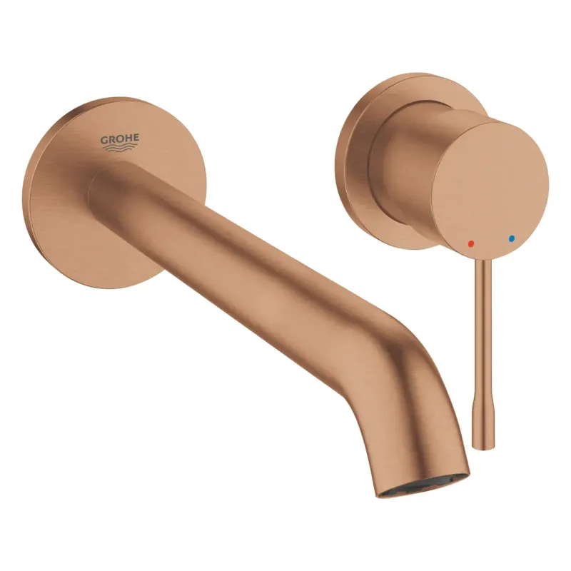 Voordeelprijs Grohe Essence New inbouw wastafelkraan L-size brushed warm sunset