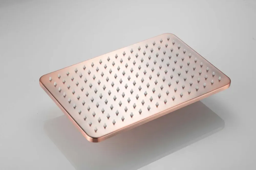 Saniclear Vision rechthoekige douchekop 30x20cm koper geborsteld Gratis Retour
