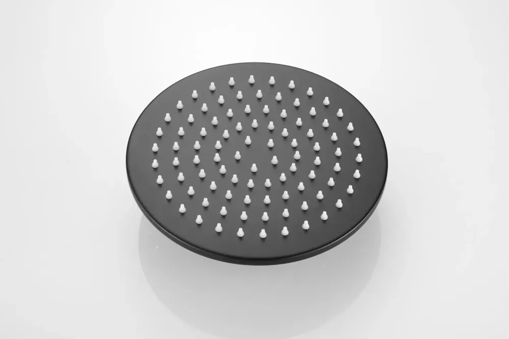 Saniclear Vision ronde douchekop 20cm zwart mat Fabrieksprijs
