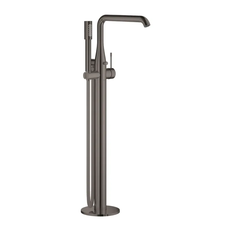 Exclusieve Aanbieding Grohe Essence New vrijstaande badkraan met douchegarnituur hard graphite