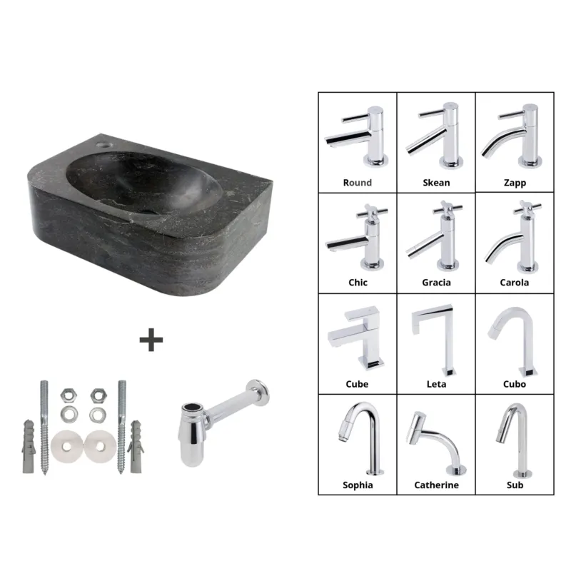 Op = Op Lambini Designs Flow natuurstenen fonteinset
