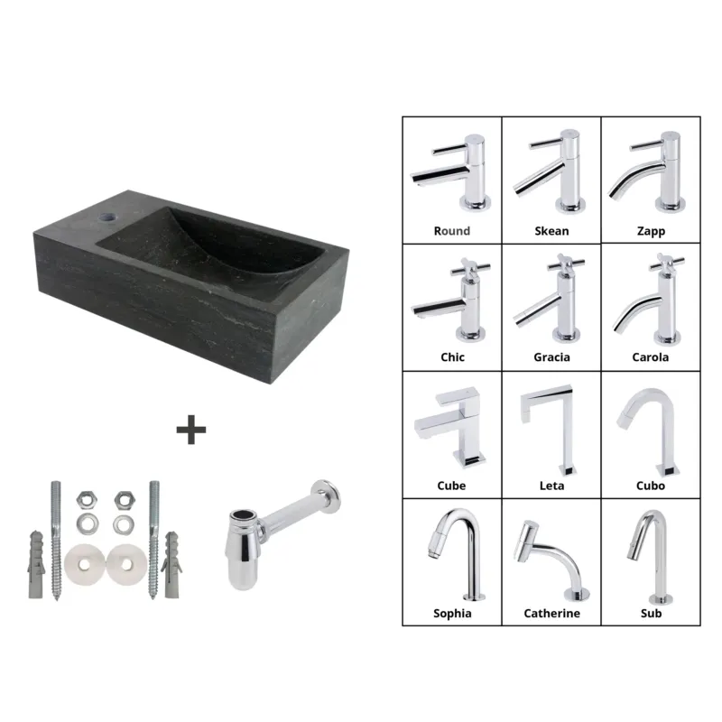 Lambini Designs Recto natuurstenen fonteinset Must-Have