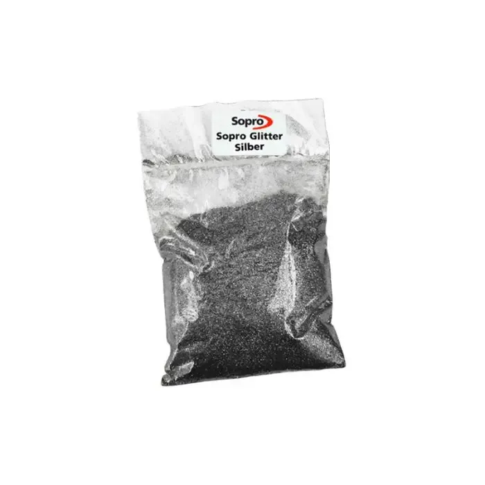 Beperkt Aanbod Sopro glitter voeg zilver 100G