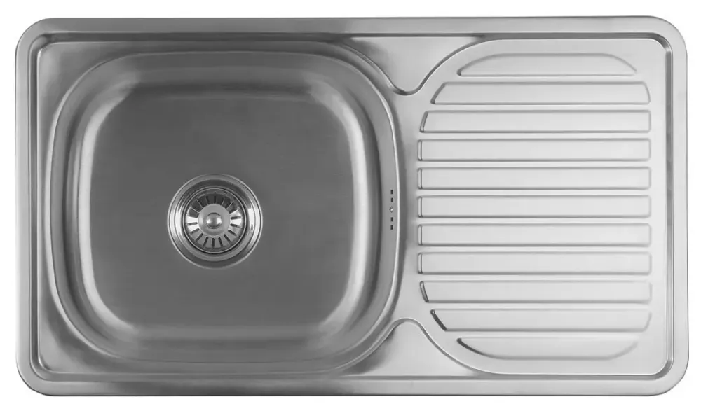 Aqualine spoelbak 76x42x18cm RVS Beste Prijs