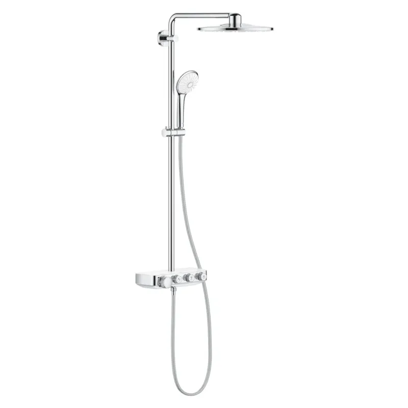 Grohe Euphoria SmartControl 310 Duo regendouche opbouw moon white chroom Superprijs