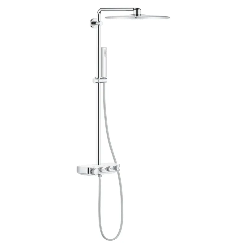 Grohe Euphoria SmartControl 310 Cube Duo regendouche opbouw moon white Weekendaanbieding