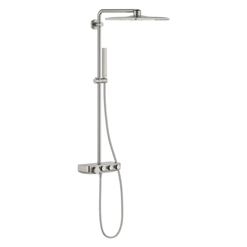 Grohe Euphoria SmartControl 310 Cube Duo regendouche opbouw supersteel Seizoensaanbieding