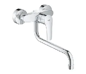 Exclusieve Aanbieding Grohe Eurosmart keukenkraan wand met lage uitloop sprong 27,6cm chroom