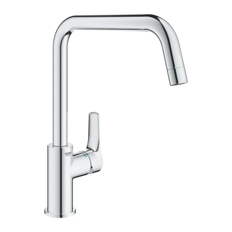 Grohe Eurosmart keukenkraan met hoge draaibare uitloop chroom Merkproduct