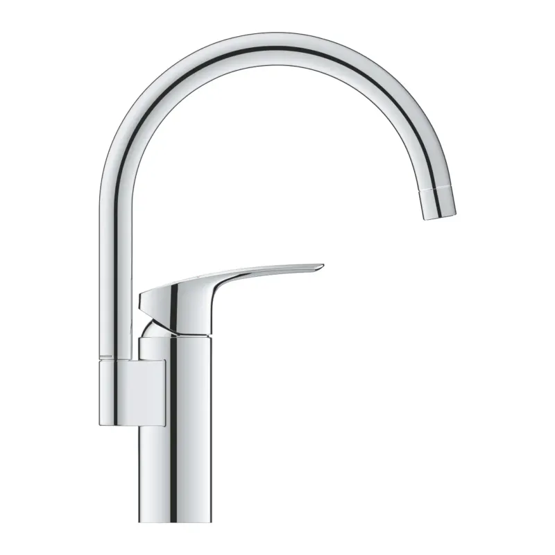 Weekendaanbieding Grohe Eurosmart keukenkraan met ronde draaibare uitloop chroom
