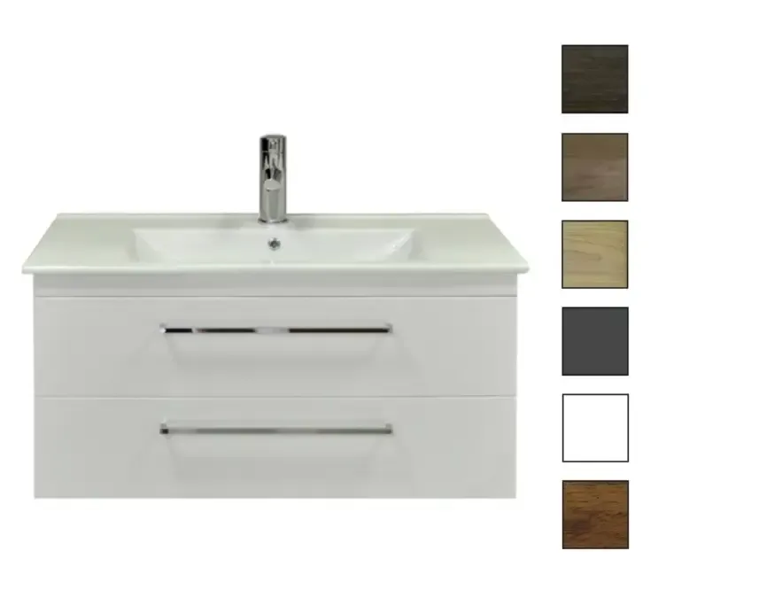 Sanicare Q6 badkamermeubel met 2 laden 80cm belluno Hete Deal