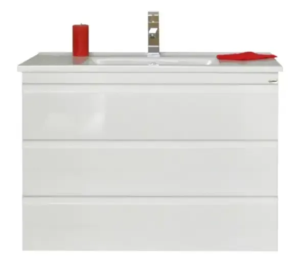 Sanicare Q7 badkamermeubel 100cm met 3 laden truffel Shop Nu