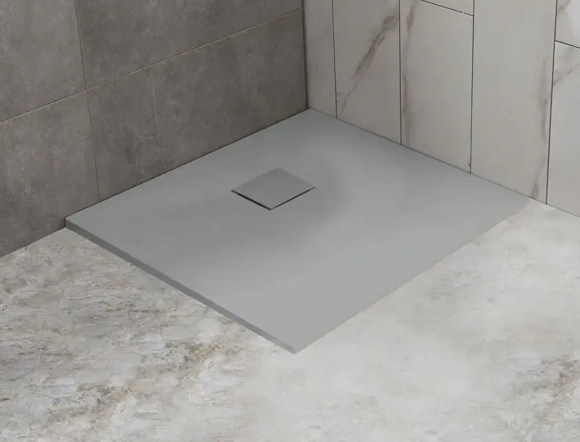 Alleen Vandaag Saniclear Naxos SMC douchebak stone-look 90x90cm grijs mat