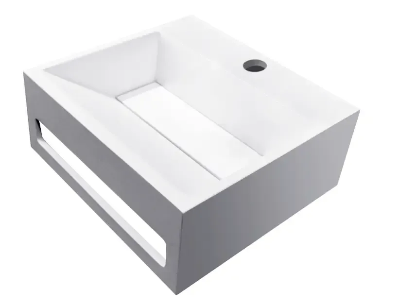 Mueller Viggo fontein solid surface 30x28x12,5cm mat wit Weekendaanbieding