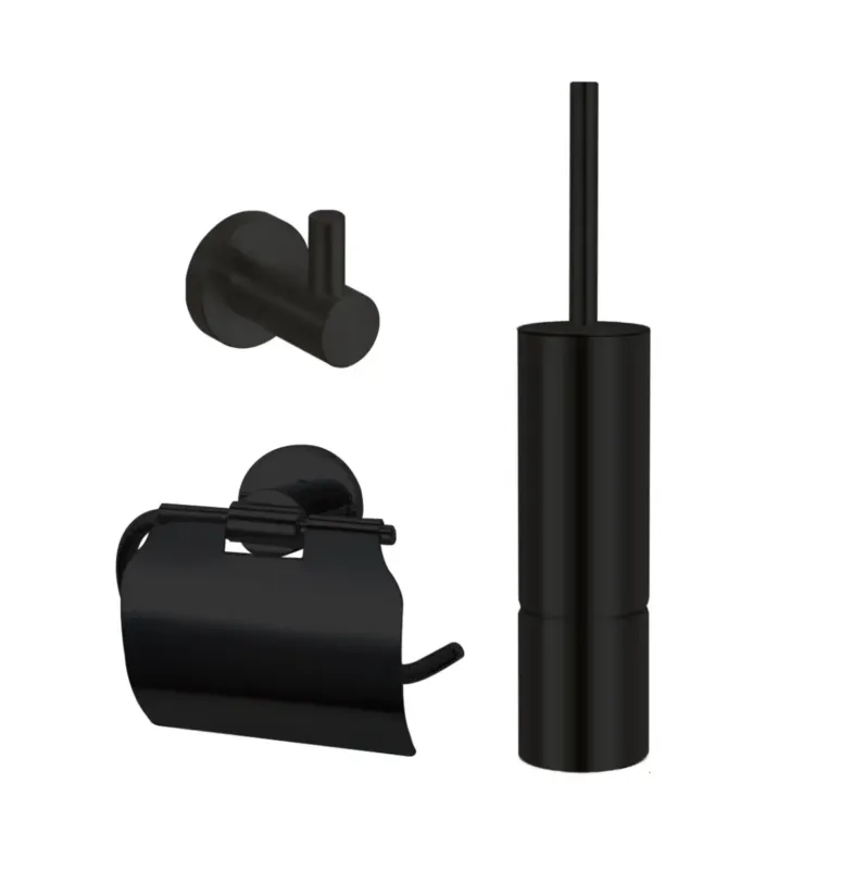 Best Design Nero toilet accessoires set mat zwart Alleen Vandaag