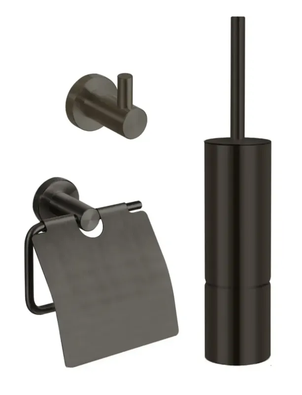 Best Design Moya toilet accessoires set Gunmetal verouderd ijzer Veilige Betaling