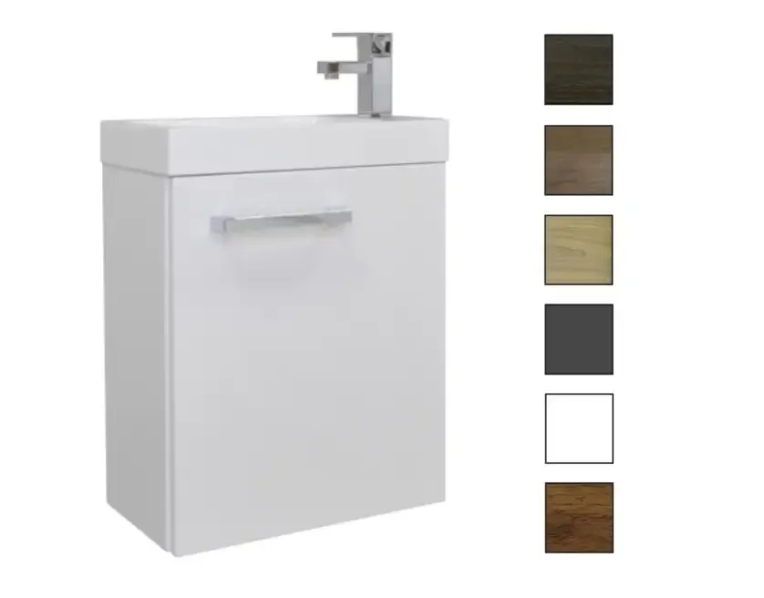 Hete Deal Sanicare Q40 toiletmeubel met spiegel 40 cm belluno